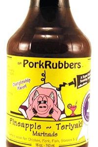 Schweinegummi Ananas & Teriyaki Marinade, . – 12oz