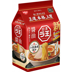 Nissin Raoh Shoyu Sojasauce Ramen nicht gebraten Nudeln 3 Portionen
