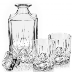 Viski – AdmiralTM – Kristallbecher und Dekanter Set