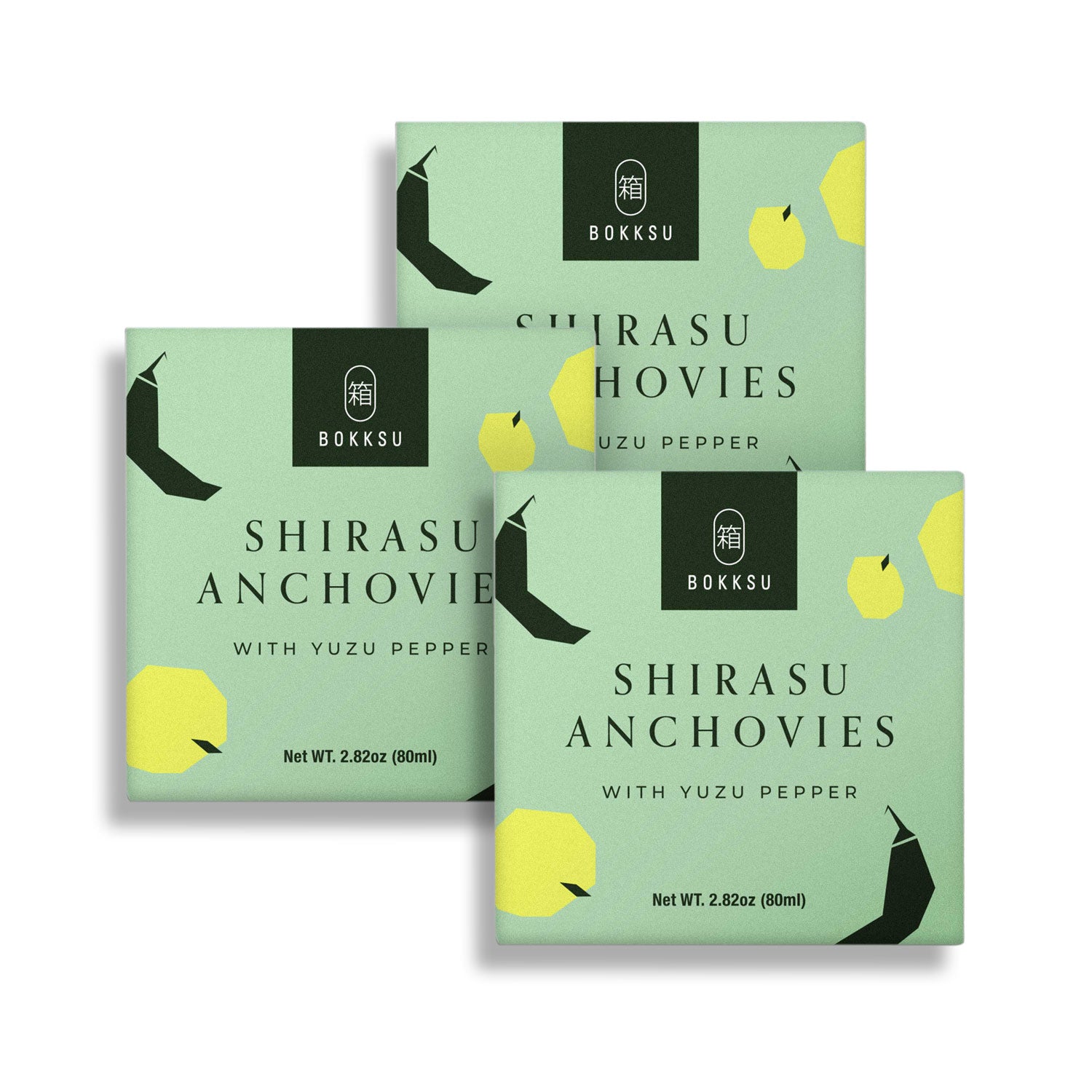 Bokksu Konservierte Shirasu Sardellen mit Yuzu Pfeffer (3er Packung)