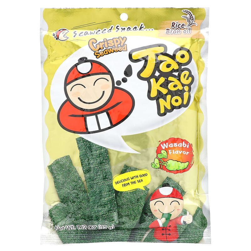 Tao Kae Noi, Knuspriger Seetang-Snack, Wasabi