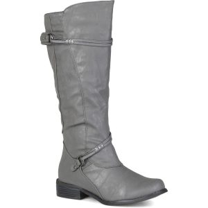 Harley-Kunstleder-Kniehohe Stiefel