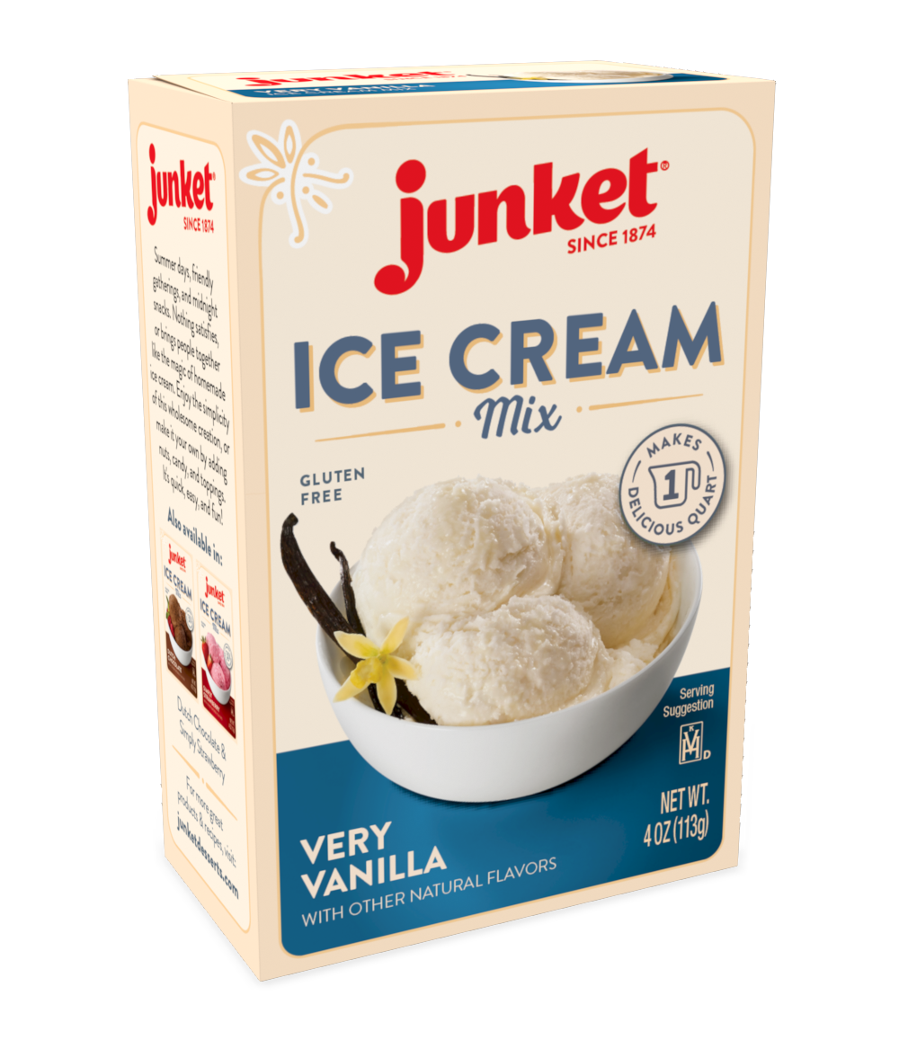 Junket Eiscreme Mischung