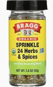 Braggs Sprinkle 24 herbs and Gewürze