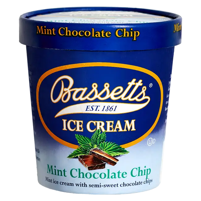 Bassetts Minze Schokolade Chip Eiscreme Pint