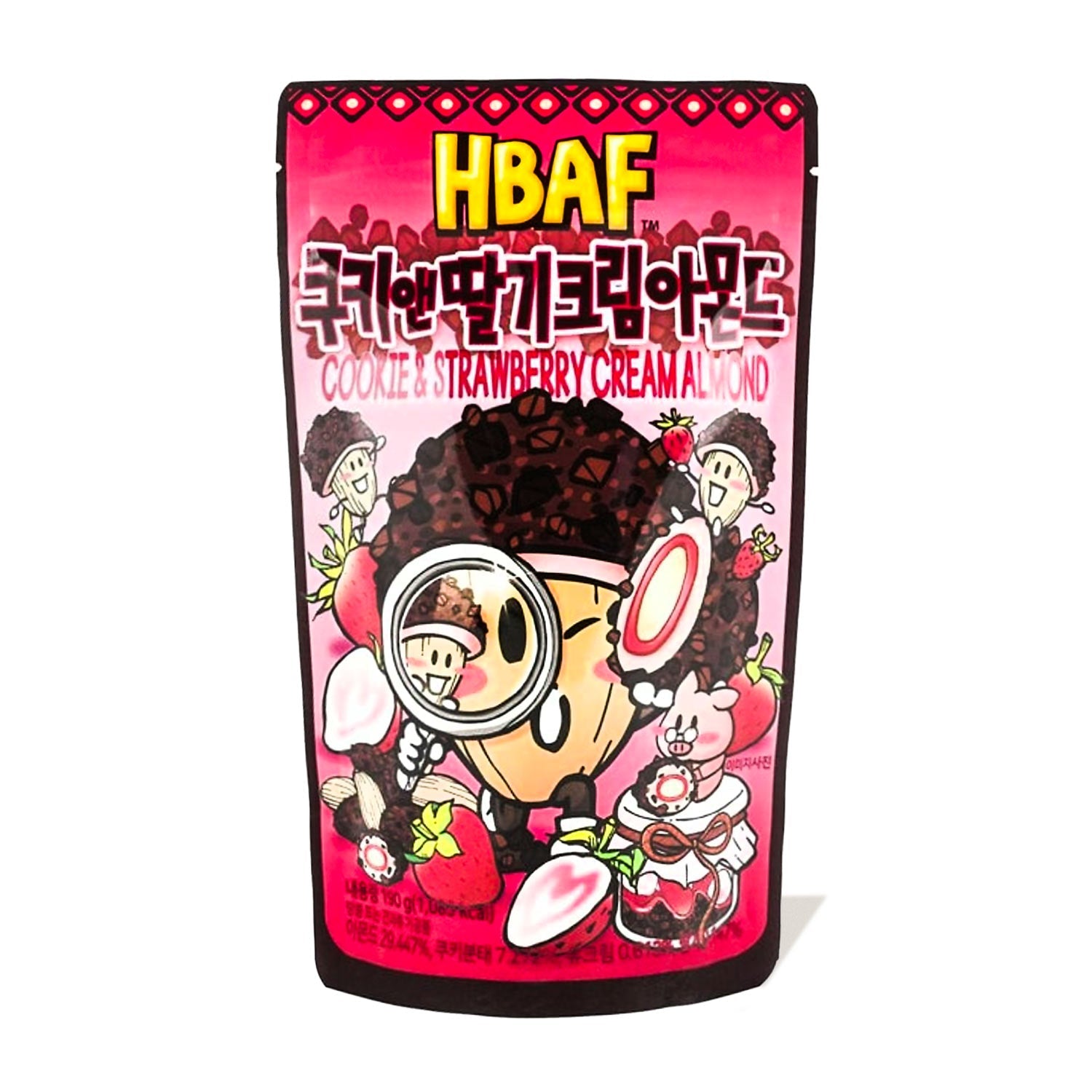 HBAF Korean Style Mandeln: Erdbeere Kekse & Creme