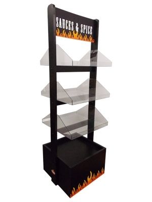 Drei Regal Standing Flame Display