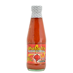Chilisauce Matouks Trinidad Scorpion Hitze 9