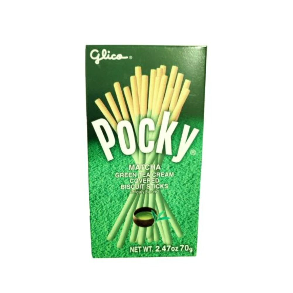 Glico Pocky Matcha grüner Tee bedeckt Keks Sticks
