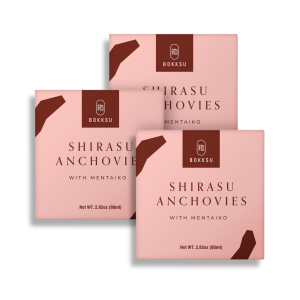 Bokksu Dosen Shirasu Sardellen mit Kabeljau Roe (3er Packung)