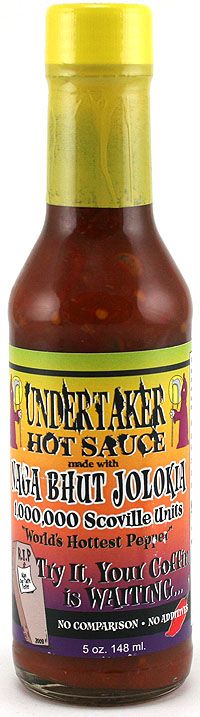 Untertaker mit Naga Bhut Jolokia Chilisauce, 5oz