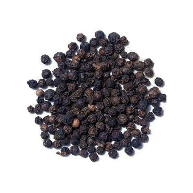 Schwarze Pfefferkörner Malabar Indian (Piper Nigrum)