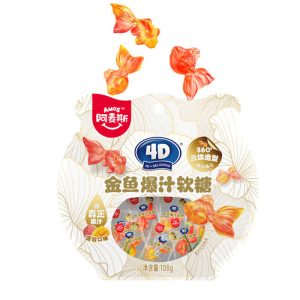 Amos Goldfisch-förmige Gummy Süßigkeiten 108g