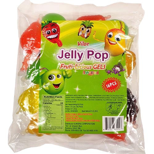 Viloe – Jelly Pop – Fruti-Likör Gels – sortiert – 13 Stück – 640 G