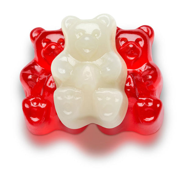 Rote und weiße Gummibärchen 1/2 lb