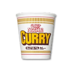 Nissin mild Curry Suppe mit Nudeln