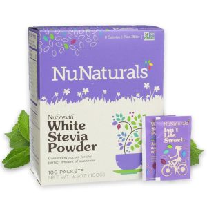NuNaturals weiße Stevia Pulverpackungen, 3.5oz . erhalten Sie heute bei plantx