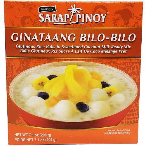 Galinco – Sarap Pinoy – Ginataang Bilo Bilo – Klebrige Reisbällchen in gesüßter Kokosmilch – Fertigmischung – 200 G