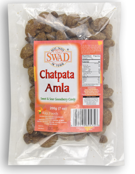 Swad Chatpata Amla, süße und saure Stachelbeere Süßigkeiten 7oz (200g)