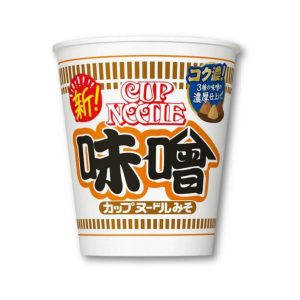 Nissin Cup Nudeln – drei Arten von Miso