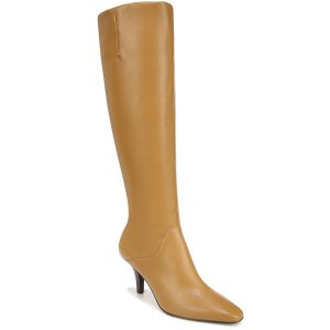 Lyla kniehohe Stiefel aus Kunstleder mit breiter Wade