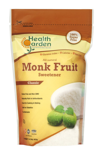 Health Garden Monk Frucht Sweetener, 1 lb. (Fall von 12)