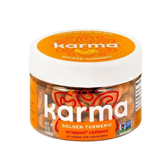 Karma Nüsse – Goldene Kurkuma gewickelt Cashewnüsse, 8oz