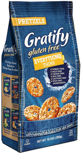 Gratify Glutenfrei Alles Brezel Thins, 10.5 oz
