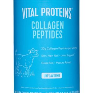 Vital Proteine Collagen Peptide Pulver, ohne Geschmack, 24 oz, 20g pro Portion, Gras gefüttert, unterstützt Haut, Haare, Nägel und Gelenke