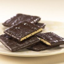 Asher's dunkle Schokolade bedeckt Graham Crackers