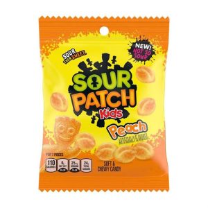 Sour Patch Kinder Pfirsich-Peitschenbeutel – 8.07 Unze