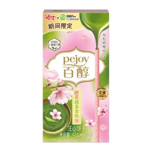 Glico Pejoy – gefüllte Kekse mit Sakura-Matcha-Latte-Geschmack, 42g