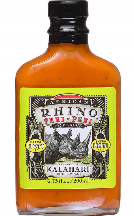African Rhino Peri-Peri extra scharfe Sauce, 6,75 Unzen.