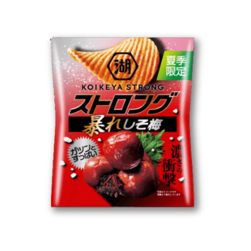 Koikeya STARKE Kartoffelchips – Pflaume & japanische Minze