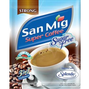 San Mig – Super Kaffee – stark – zuckerfrei – 3 in 1 Kaffeemix