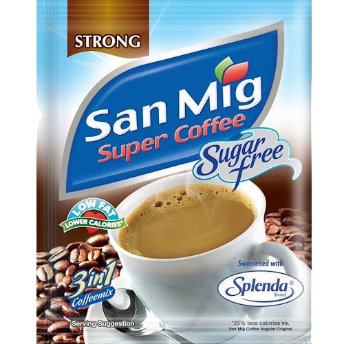 San Mig – Super Kaffee – Stark – Zuckerfrei – 3 in 1 Kaffeemix