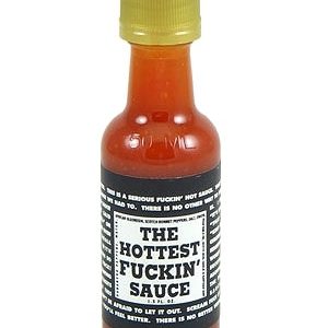 Hottest Fuckin’ Soße Mini scharfe Sauce, 1,5 Unzen.