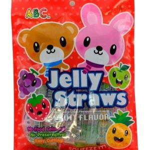 ABC – Jelly Straws – Fruchtaroma – sortiert – 300 G ( Rot )