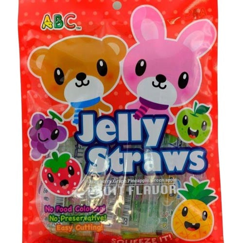ABC – Jelly Straws – Fruchtaroma – sortiert – 300 G ( Rot )