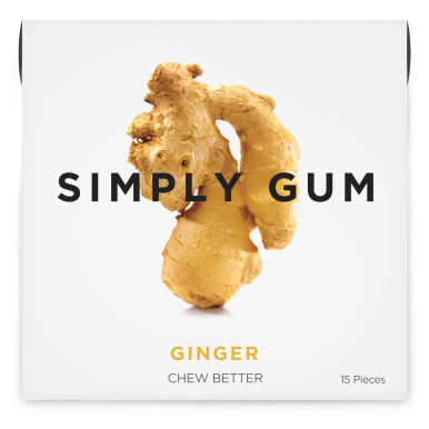 Einfach Gum All natürlich Gum Ingwer, 15 Stück