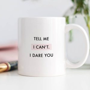 Digibuddha – Sag mir, dass ich dich nicht wagen kann Tasse, inspirierendes Zitat Kaffee