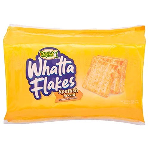 Zitrone quadratisch -Whatta Flocken – Spanisches Brot – 10er Packung – 300 G
