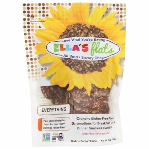 Ella's Flats – All Seed Savory Crisps, 6oz – Mehrere Geschmacksrichtungen