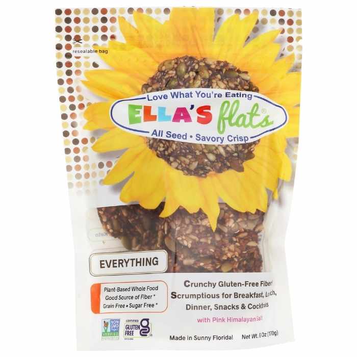 Ella's Flats – All Seed Savory Crisps, 6oz – Mehrere Geschmacksrichtungen