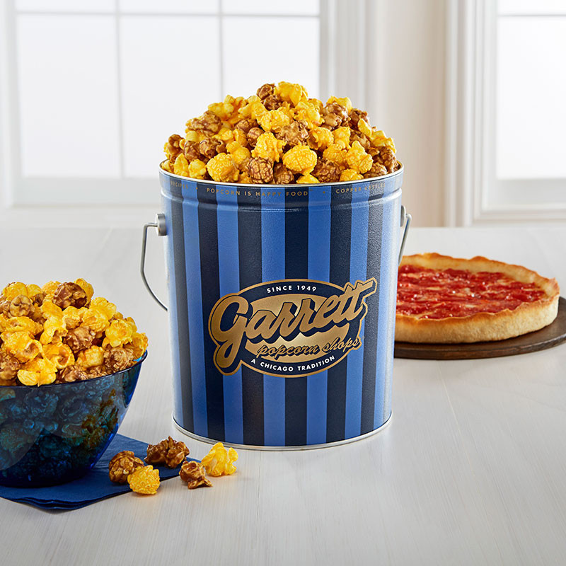 Garrett Popcorn Klassische Blechdose & 2 Pizzas