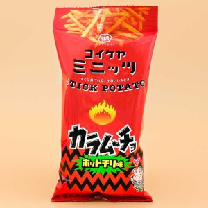 Koikeya Kartoffelstäbchen-Snack – heiße Chili
