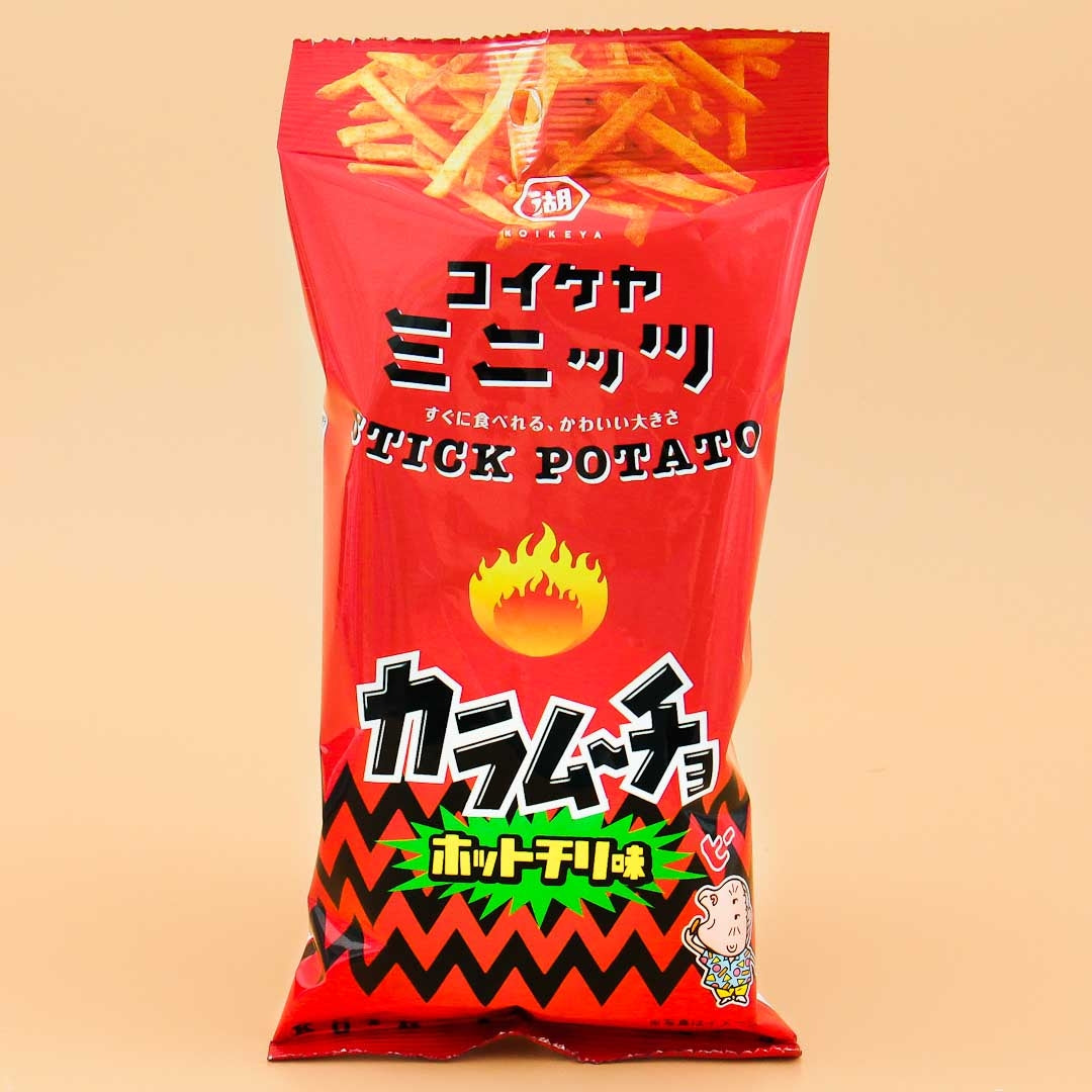 Koikeya Kartoffelstäbchen-Snack – heiße Chili