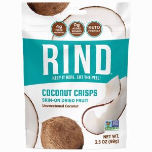 Rind Kokosnusschips – getrocknete Früchte auf der Haut, 3,5 Unzen