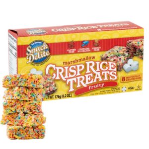 Snack Delite Fruity Pebbles Marshmallow Crisp Reisgerichte, glutenfrei, einzeln verpackt, 8 Zähler