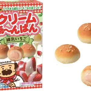 BOURBON, Choco Anpan, 38g, Bite-size Brot, Erdbeermilch
